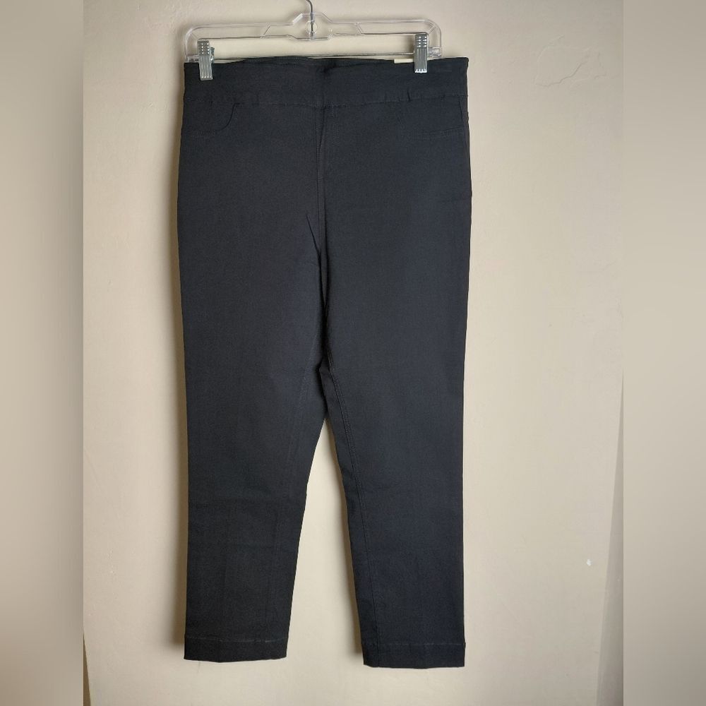 Soft Surroundings Black Cropped Ponte Pants